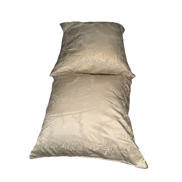 Lauren by Ralph Lauren Whitehall Eyelet 20‎ x 20"Goose Pillow NWT MRSP $270 - Picture 1 of 5